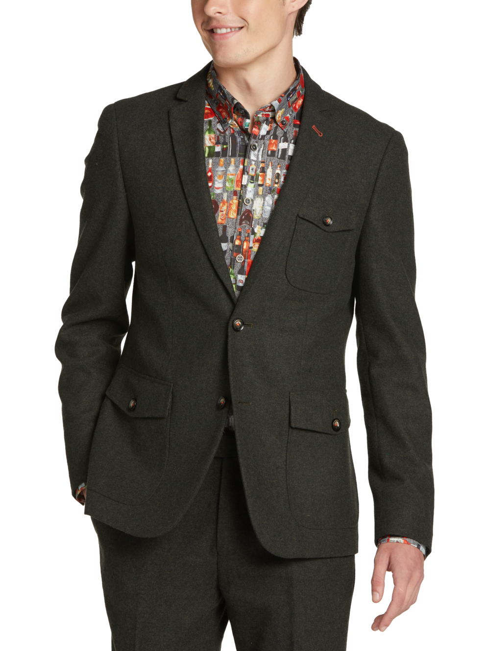 Paisley & Gray Slim Fit Donegal Suit Separates Jacket Men's Moores