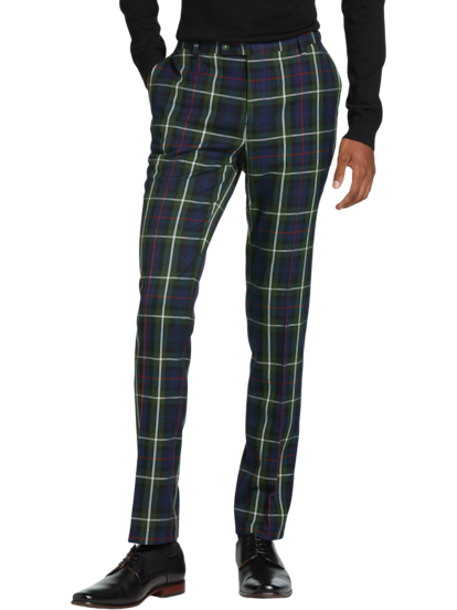 Pink and grey 2025 plaid pants