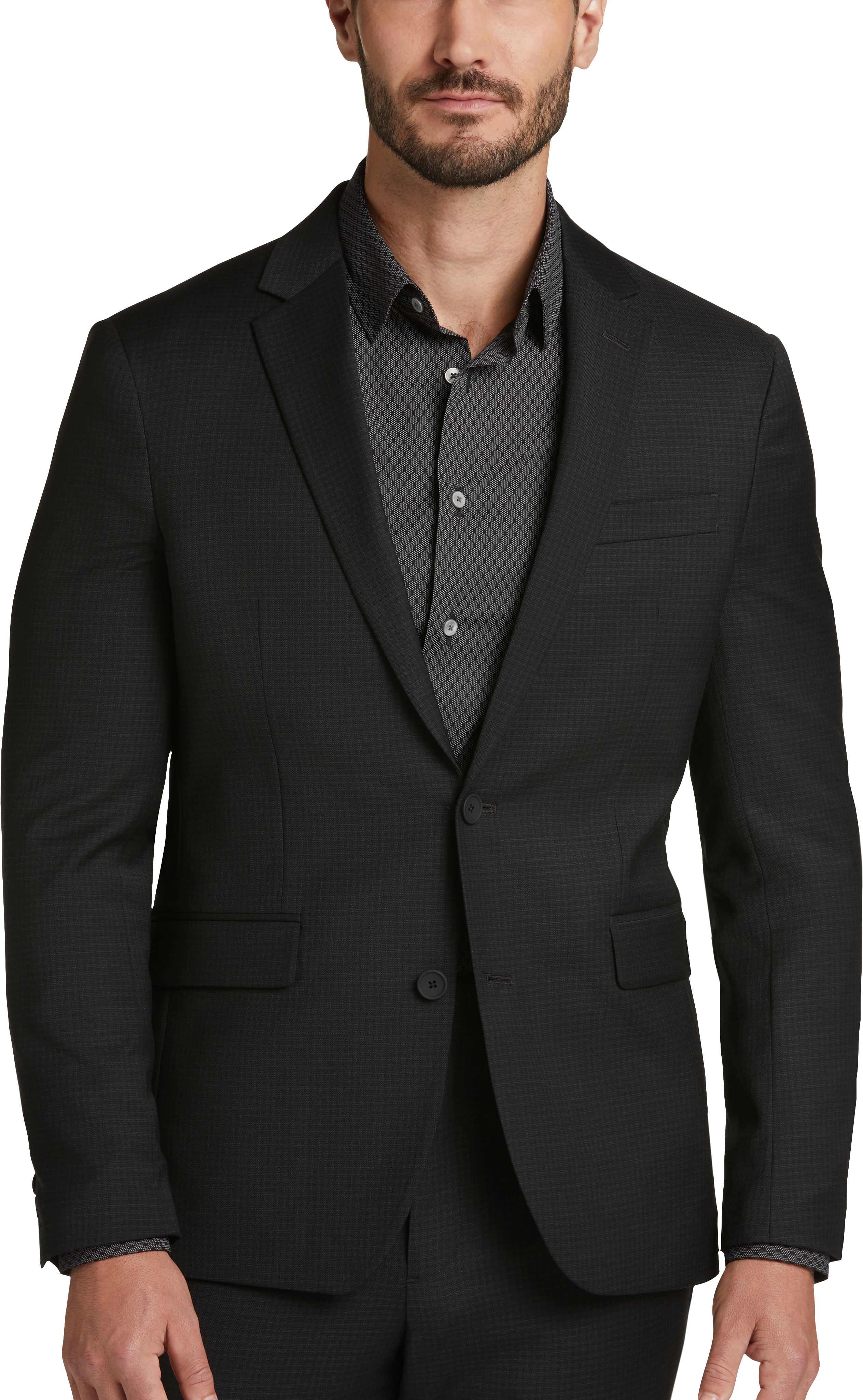 Awearness Kenneth Cole Awear tech Slim Fit 2 piece Check Suit