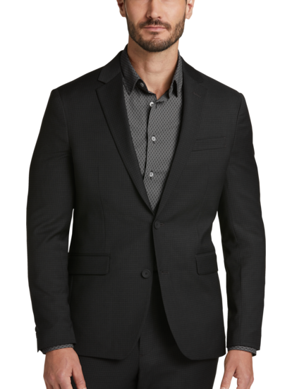 Awearness Kenneth Cole Awear tech Slim Fit 2 piece Check Suit Men s Moores Clothing