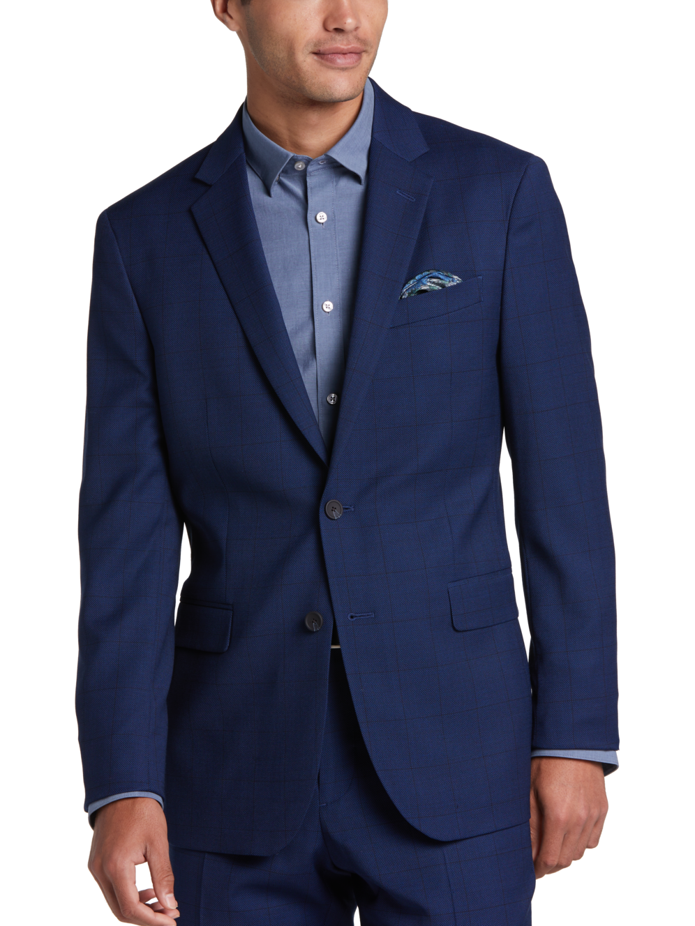 Awearness Cole Aweartech Slim Fit 2piece Check Suit Men's