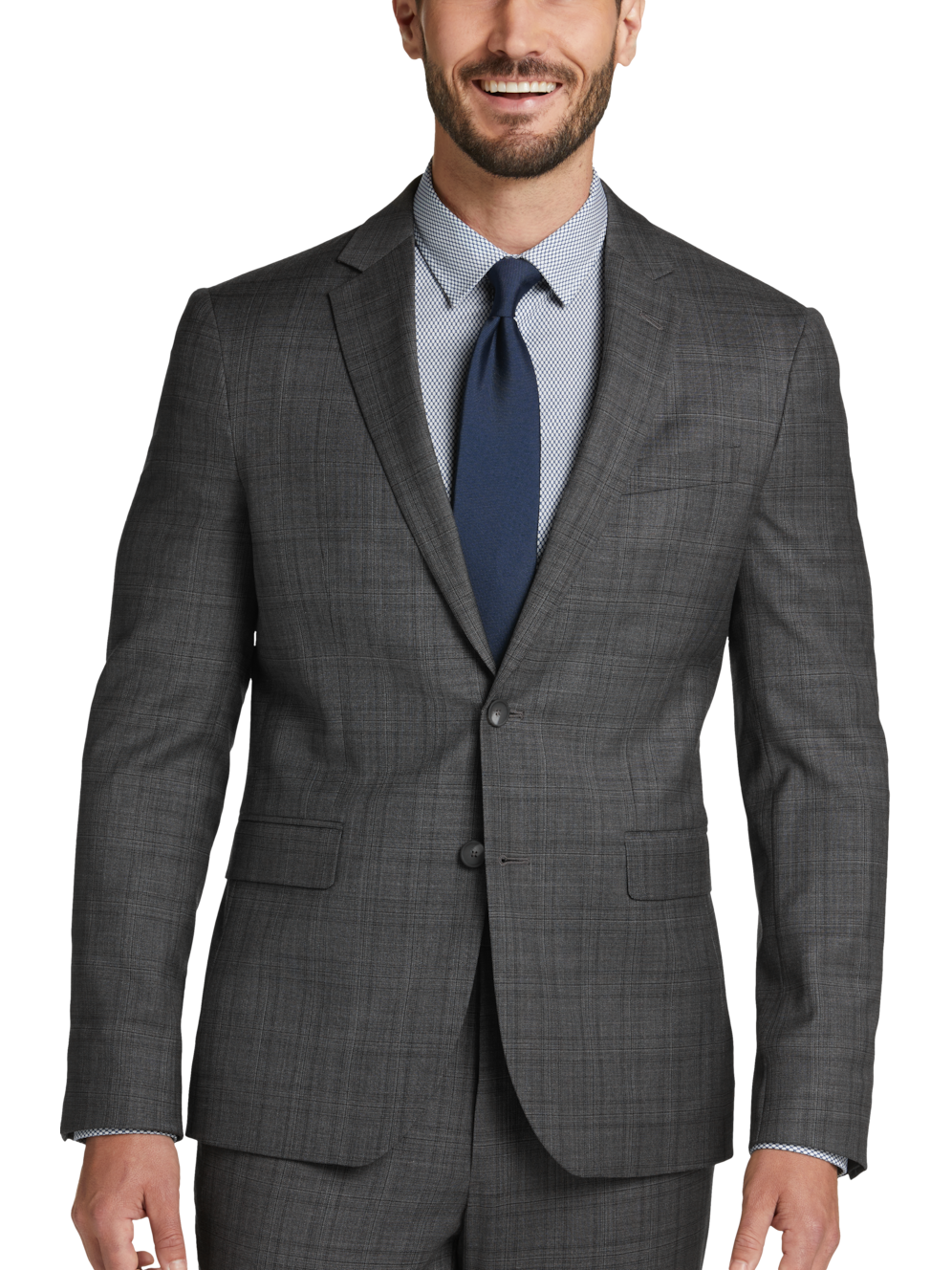Awearness Cole Aweartech Slim Fit 2piece Plaid Suit Men's