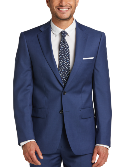 Slim fit suit blazer in 100% wool