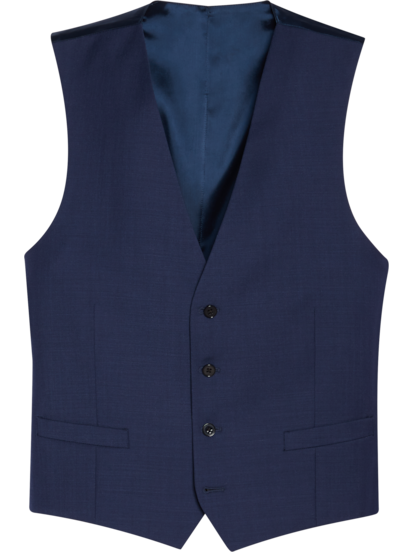 Slim Fit Suit Vest - Dark blue - Men