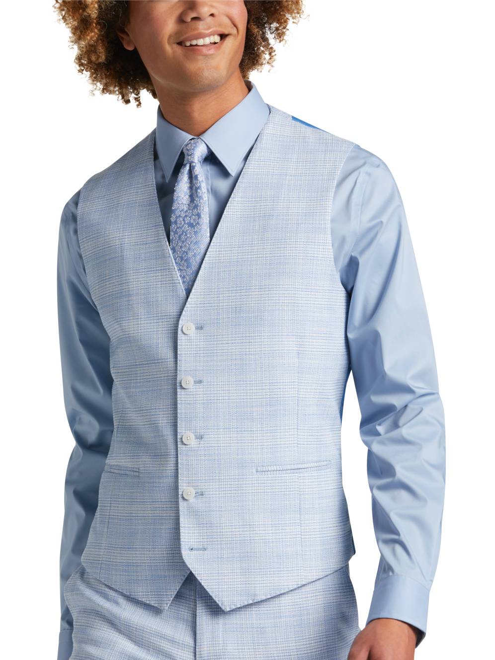 Egara Skinny Fit Plaid Suit Separates Men's Suits & Separates