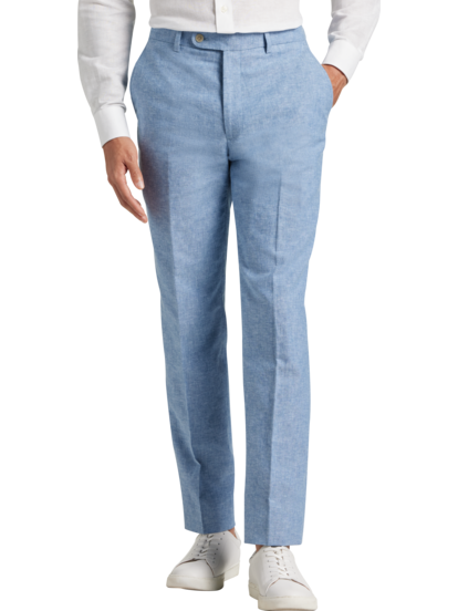 Slim Fit Linen suit trousers