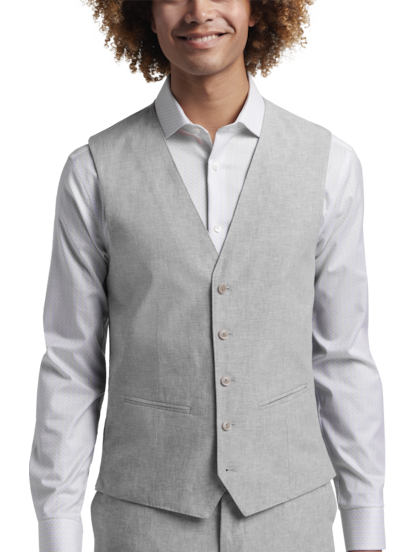 Linen-blend Suit Vest