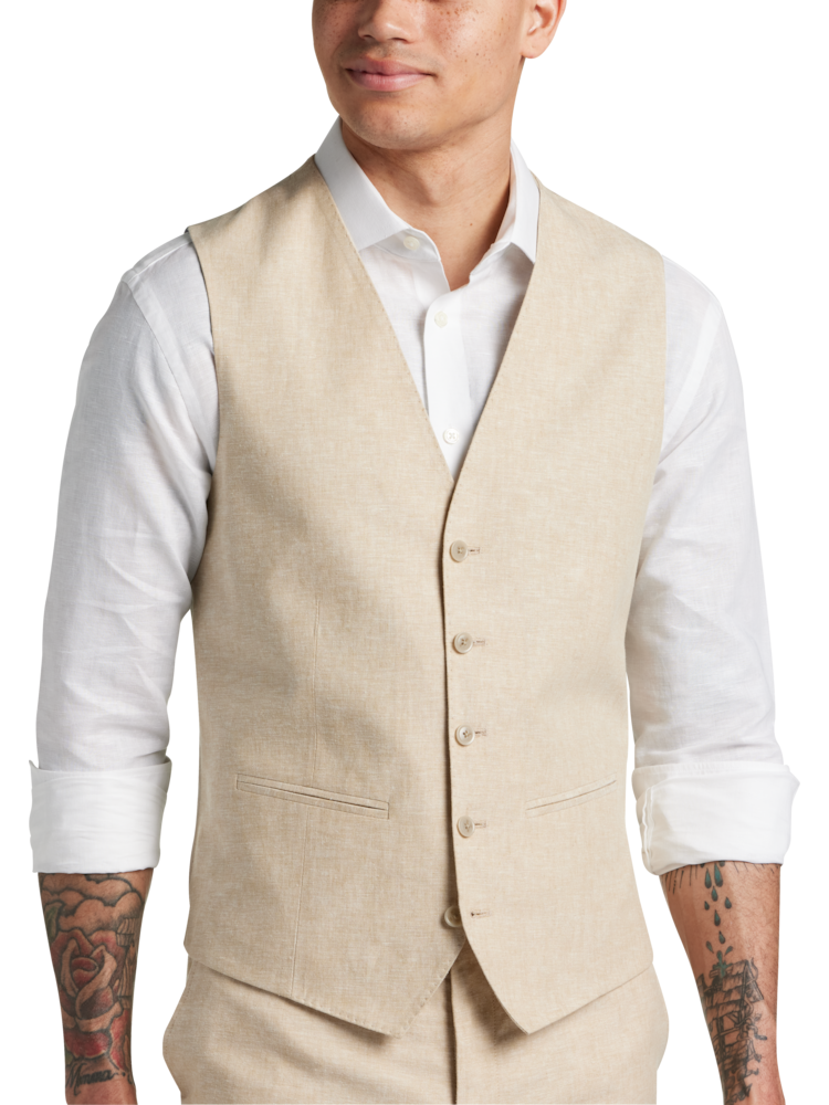 Tan Vests for Men Suits Moores Clothing