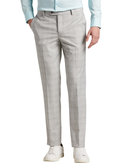 Plaid mens checked trousers on sale