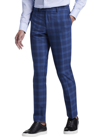 Blue Window Pane Check Suit - Haig-Harrison's Men's Hire and Tailoring