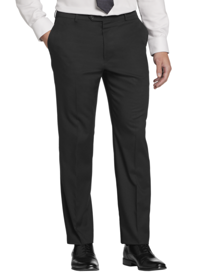 Split Side Slim Fit Dress Pants