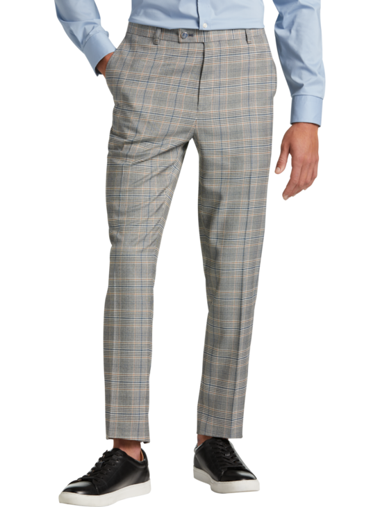 Paisley & Gray Slim Fit Suit Separates Plaid Pants | Men's | Moores ...