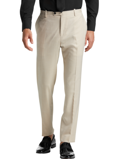 Split Side Slim Fit Dress Pants