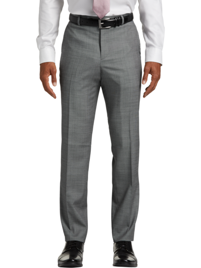 slim fit dress slacks Shop Stretch Modern-Fit Dress Pant – Navy main image 0