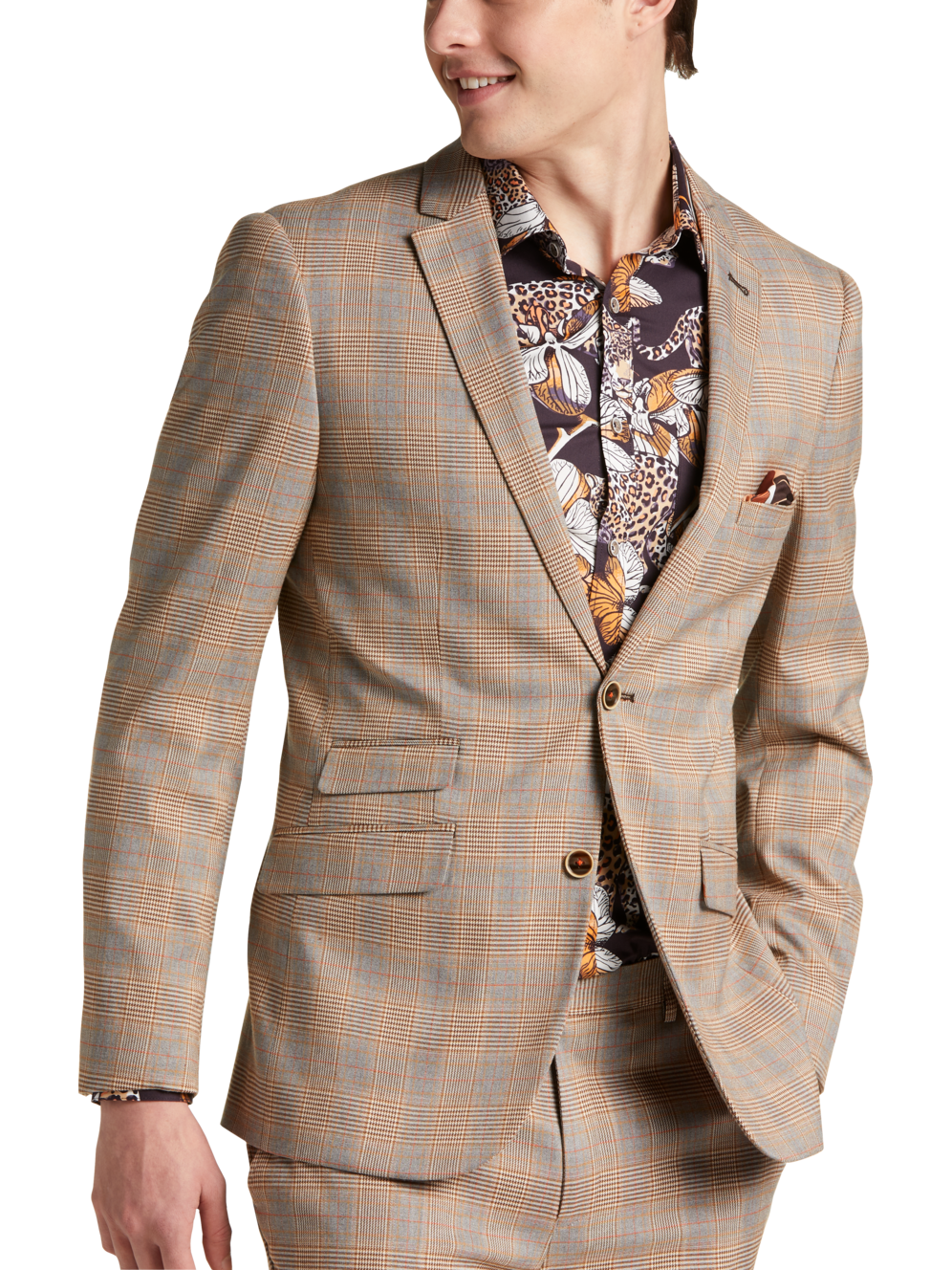 Paisley & Gray Slim Fit Plaid Suit Separates Jacket Men's Moores