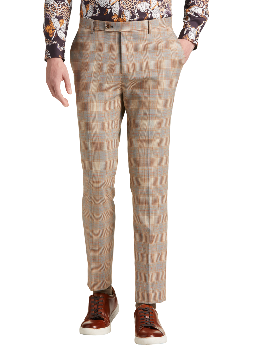 Paisley & Gray Slim Fit Plaid Suit Separates Pants Men's Moores