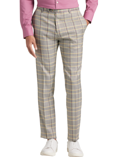 Paisley Gray Slim Fit Plaid Suit Separates Pants Men s Moores Clothing