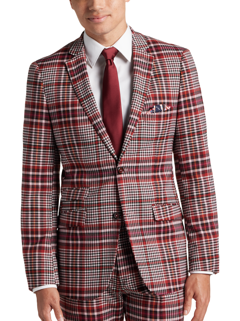 Paisley & Gray Slim Fit Plaid Suit Separates Jacket Men's Moores Clothing