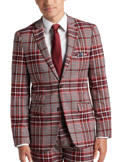Plaid dress jacket clearance
