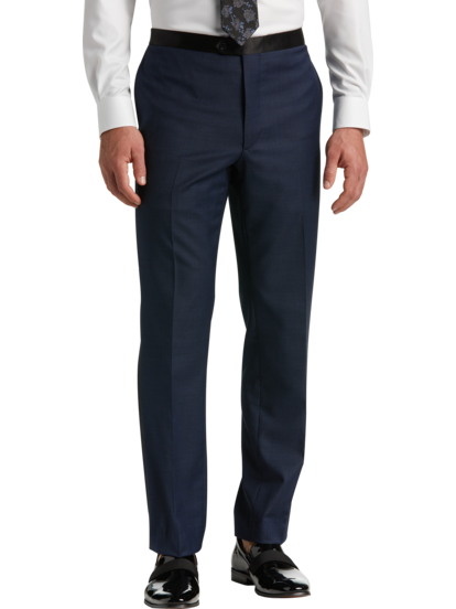 Navy blue tuxedo pants deals