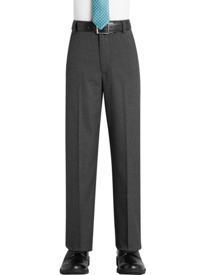 T.O. COLLECTION Boys HUSKY Fit Microfiber Blend Stretch Dress Pants - 3010  - Boytique %