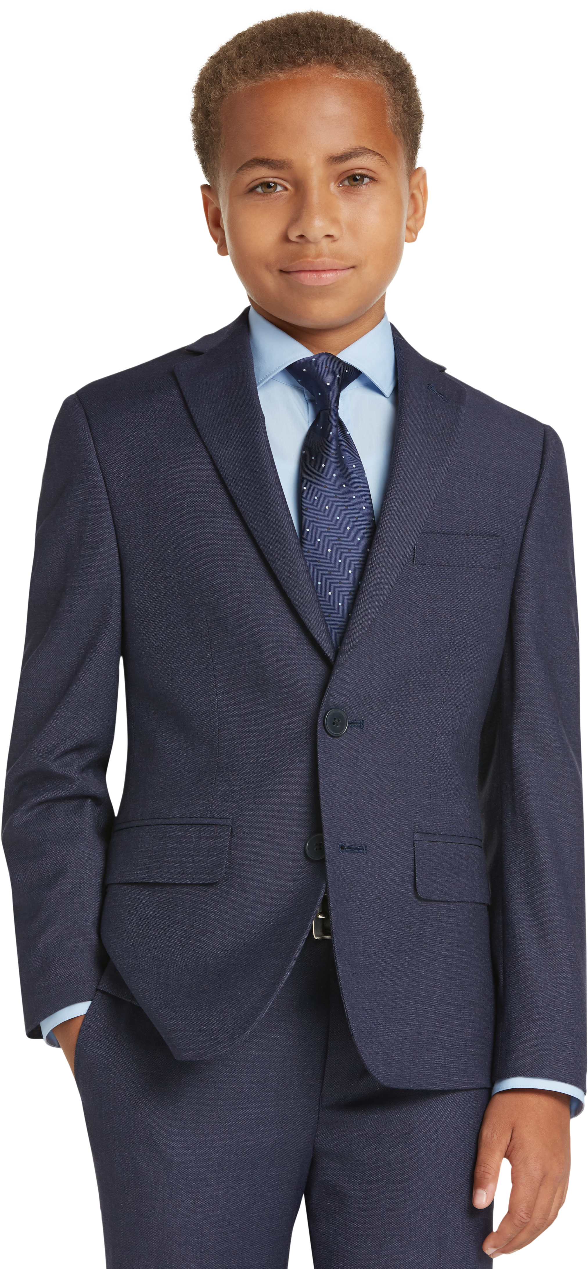 Boys shop in suits
