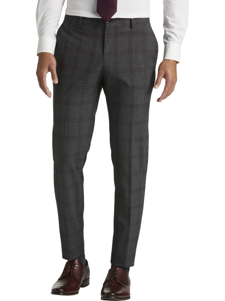 Formal plaid pants hotsell