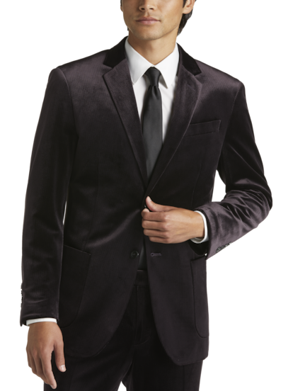 Skinny Fit Black Suit Jacket + Pants