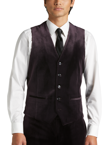 Egara Skinny Fit Suit Separates Corduroy Vest | Men's Suits