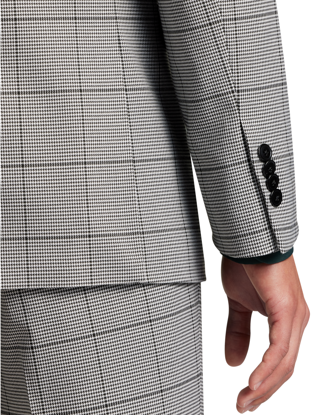 Egara Skinny Fit Plaid Suit Separates Jacket Men's Suits & Separates