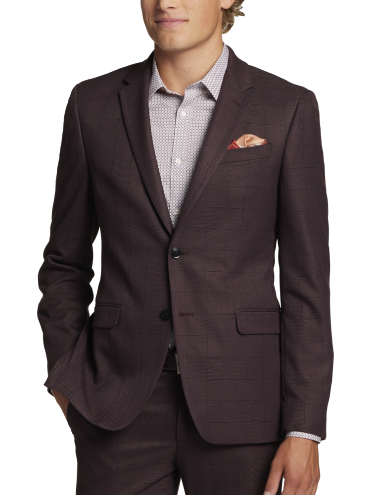 Mens big and on sale tall slim fit suits