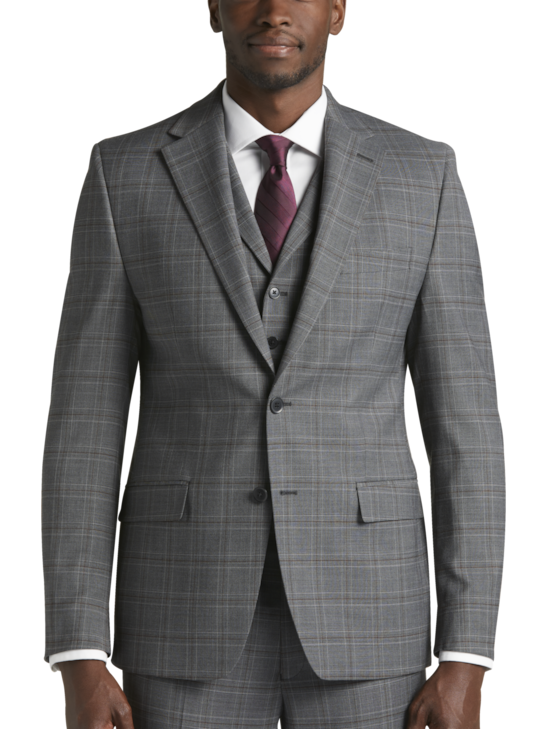 Michael Strahan Classic Fit Plaid Suit Separates Jacket Mens Suits And Separates Moores Clothing 