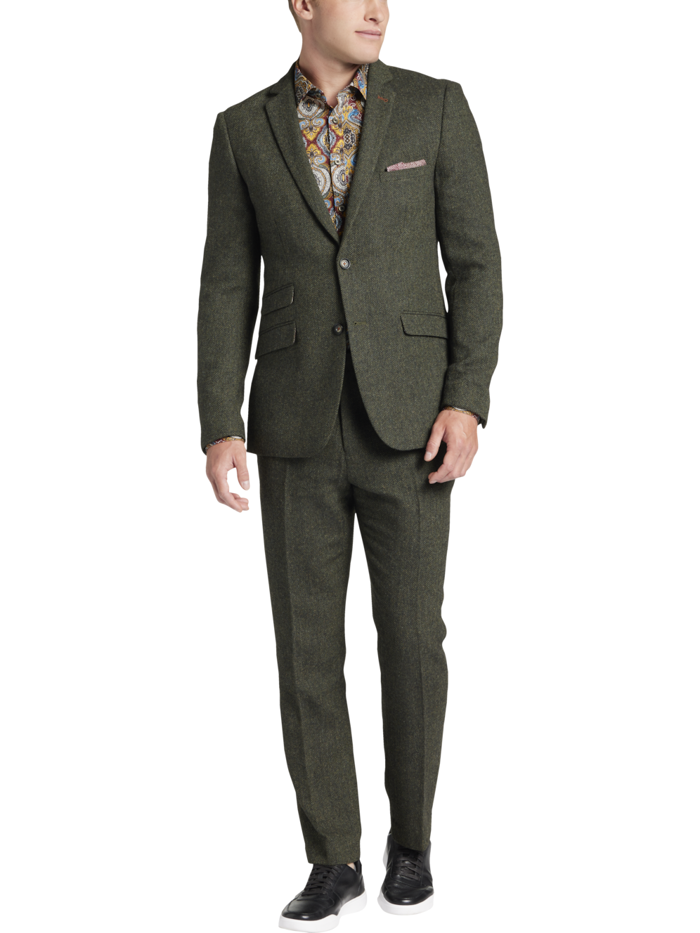 Paisley & Gray Slim Fit Herringbone Suit Separates Jacket Men's Moores Clothing