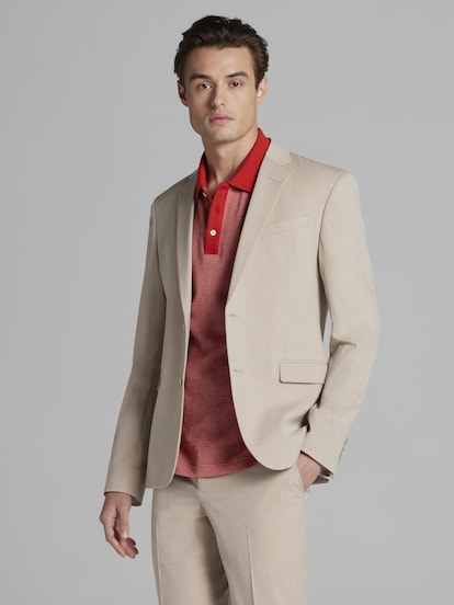 Regular fit suit jacket