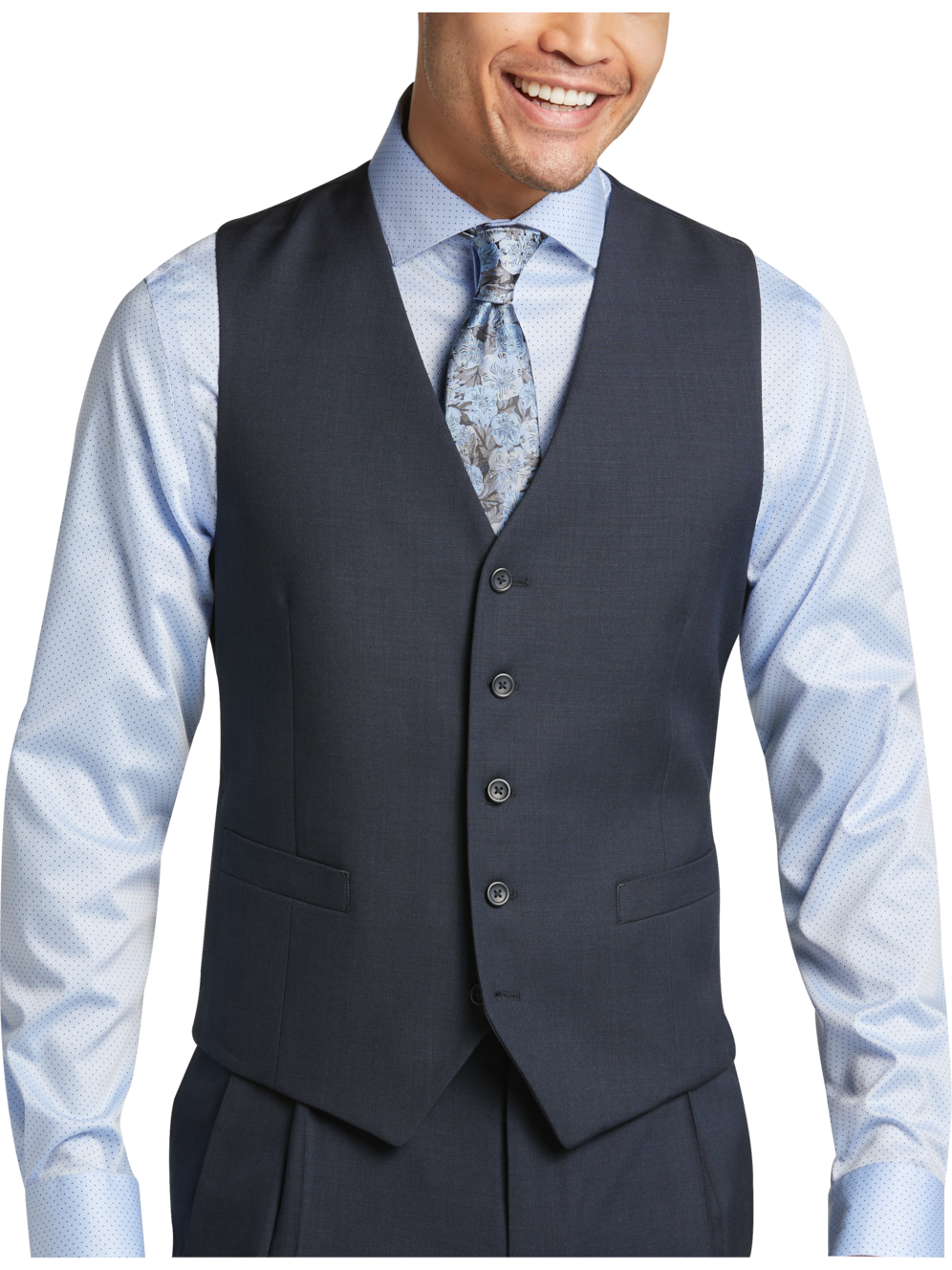 Pronto Uomo Platinum Modern Fit Suit Separates Vest Men's Suits & Separates Moores Clothing