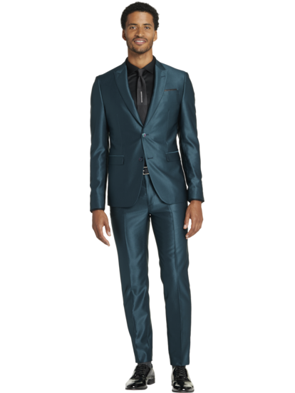 Egara Skinny Fit Peak Lapel Shiny Suit Separates Jacket Men s Suits Separates Moores Clothing
