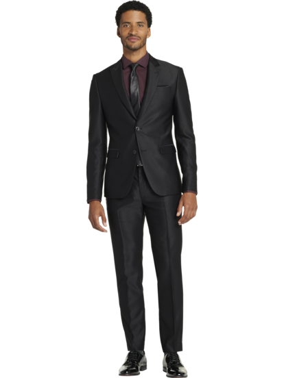 Modern Fit Peak Lapel Shiny Suit Separates Jacket