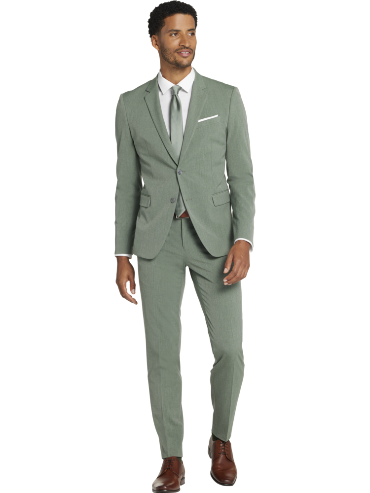 The Modern Stretch Suit Jacket - Heather Grey