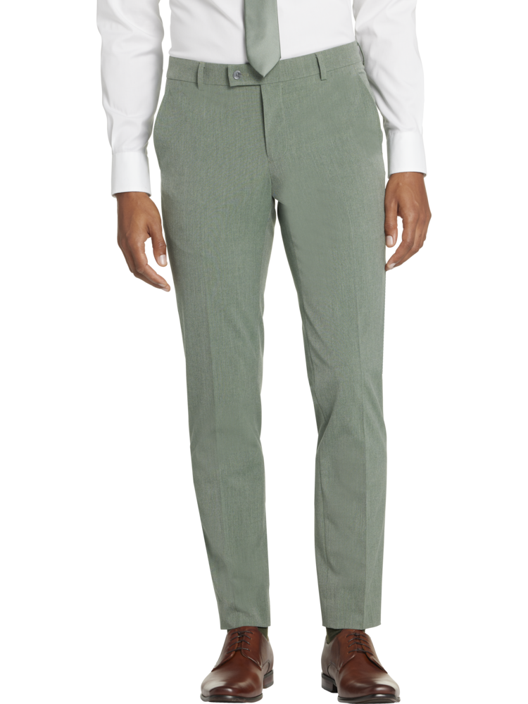 Mens green dress pants store