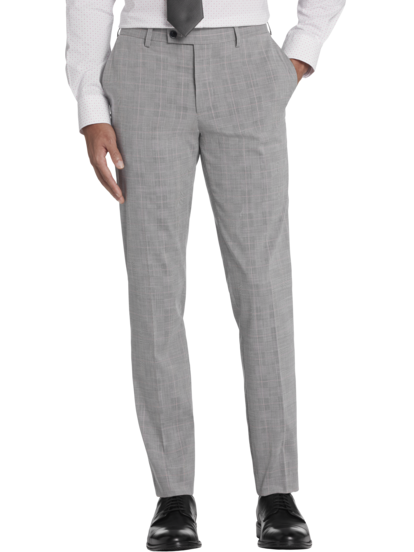Egara Skinny Fit Plaid Suit Separates Pants Men s Moores Clothing