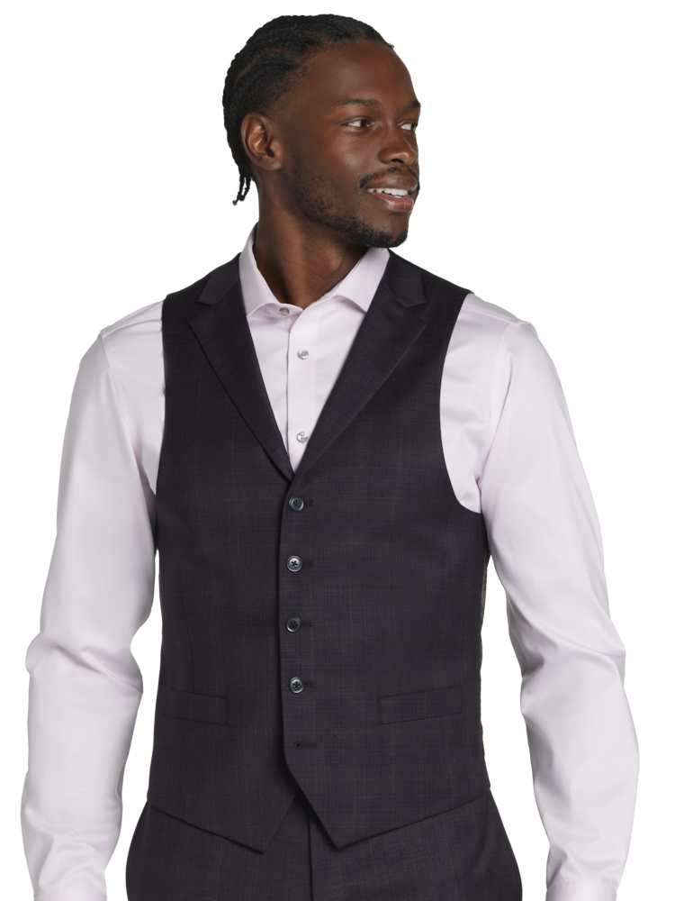 Black vest mens suit online