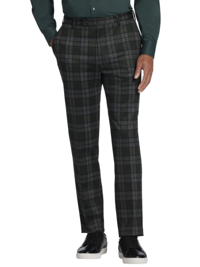 Paisley Gray Slim Fit Plaid Suit Separates Pants Men s Moores Clothing