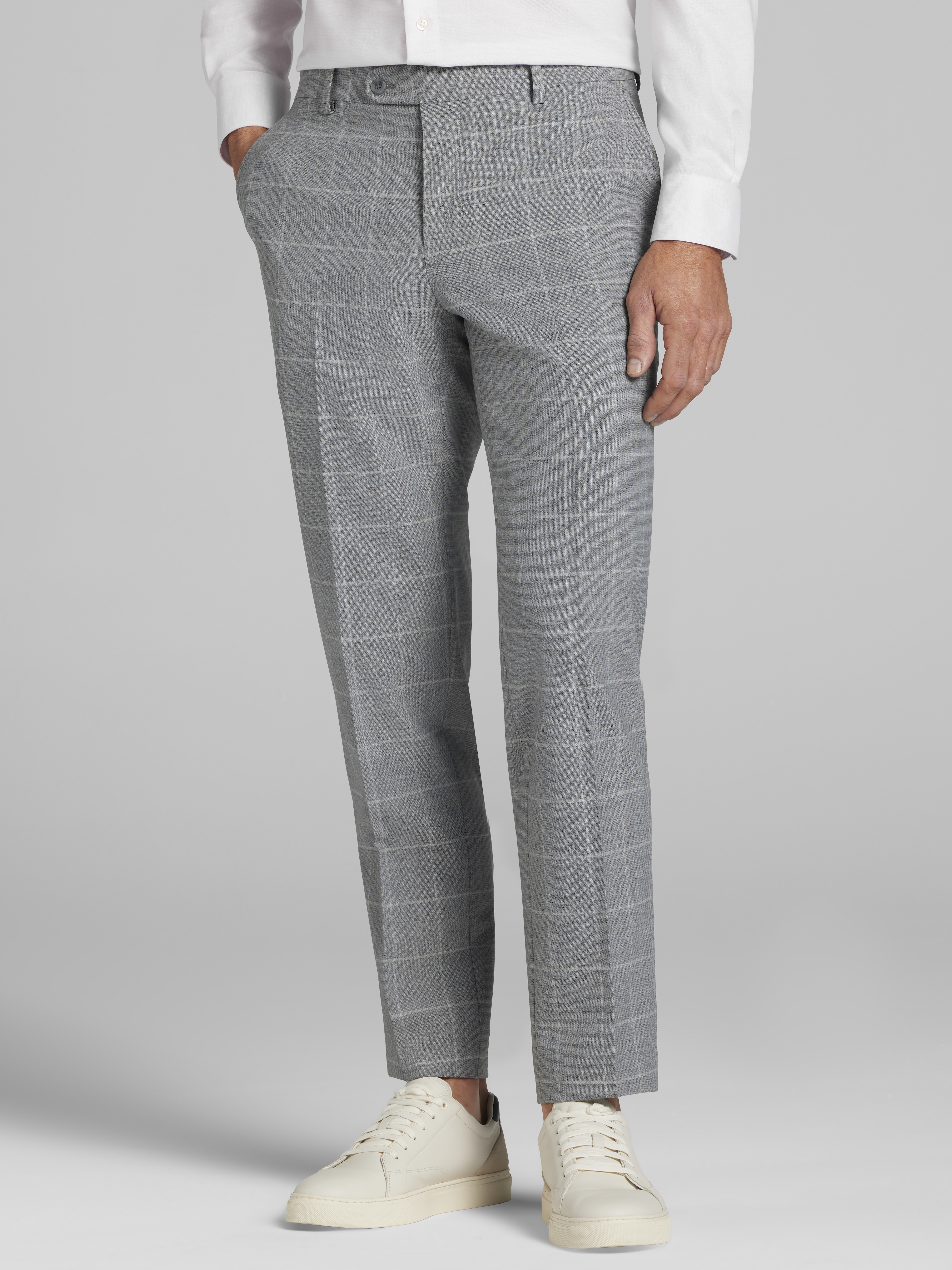 Smokey Joe's Tartan Check Wide Slacks Smokey Joe's Tartan Check