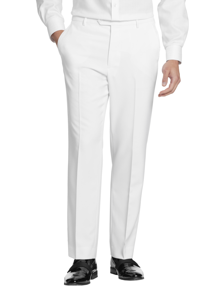 Mens white dress pants cheap on sale
