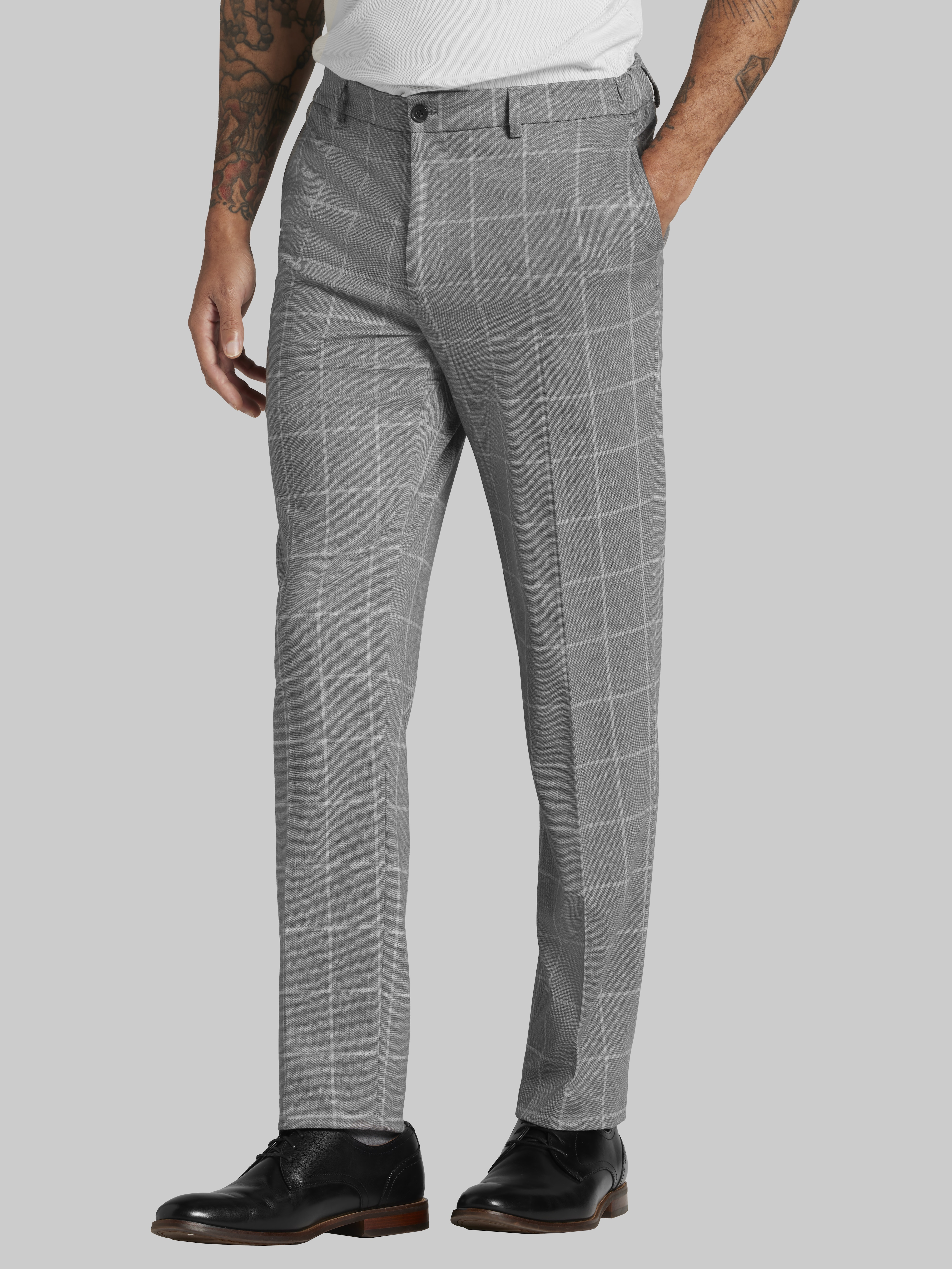 Smokey Joe’s Tartan Check Wide Slacks Smokey Joe's Tartan Check Wide Slacks