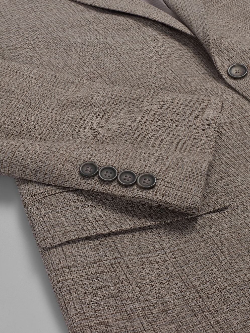 Pronto Uomo Platinum Modern Fit Premium Wool Blend Windowpane Suit ...