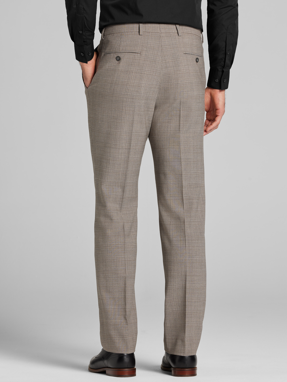 Pronto Uomo Platinum Modern Fit Premium Wool Blend Windowpane Suit ...