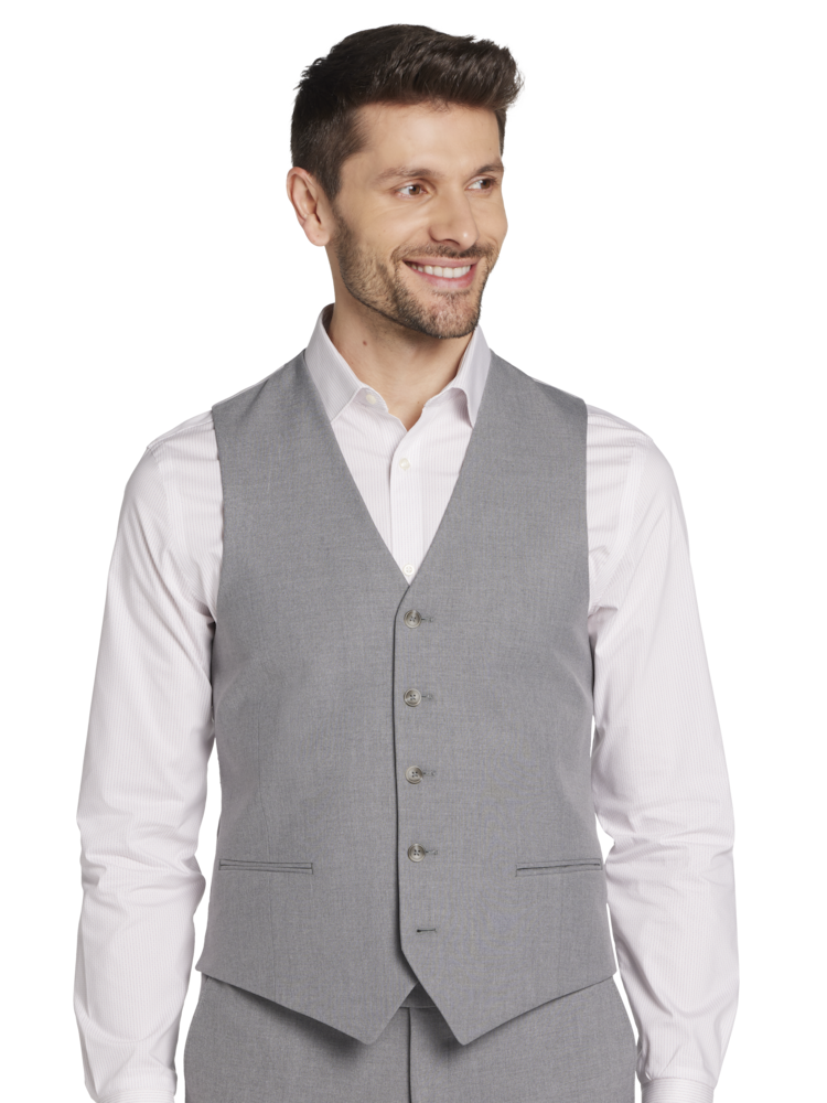 Grey vest mens best sale