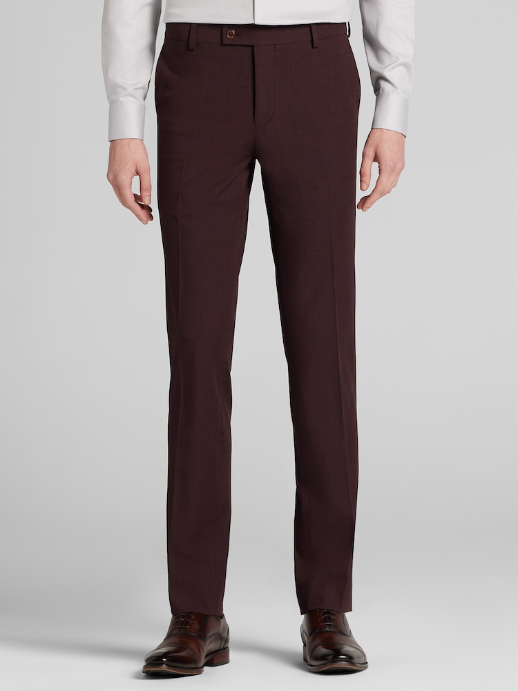 mens burgundy dress slacks Pants for Men | Pants Made of a luxurious sky Lace maxi dress with Color:DESERT-ROSE