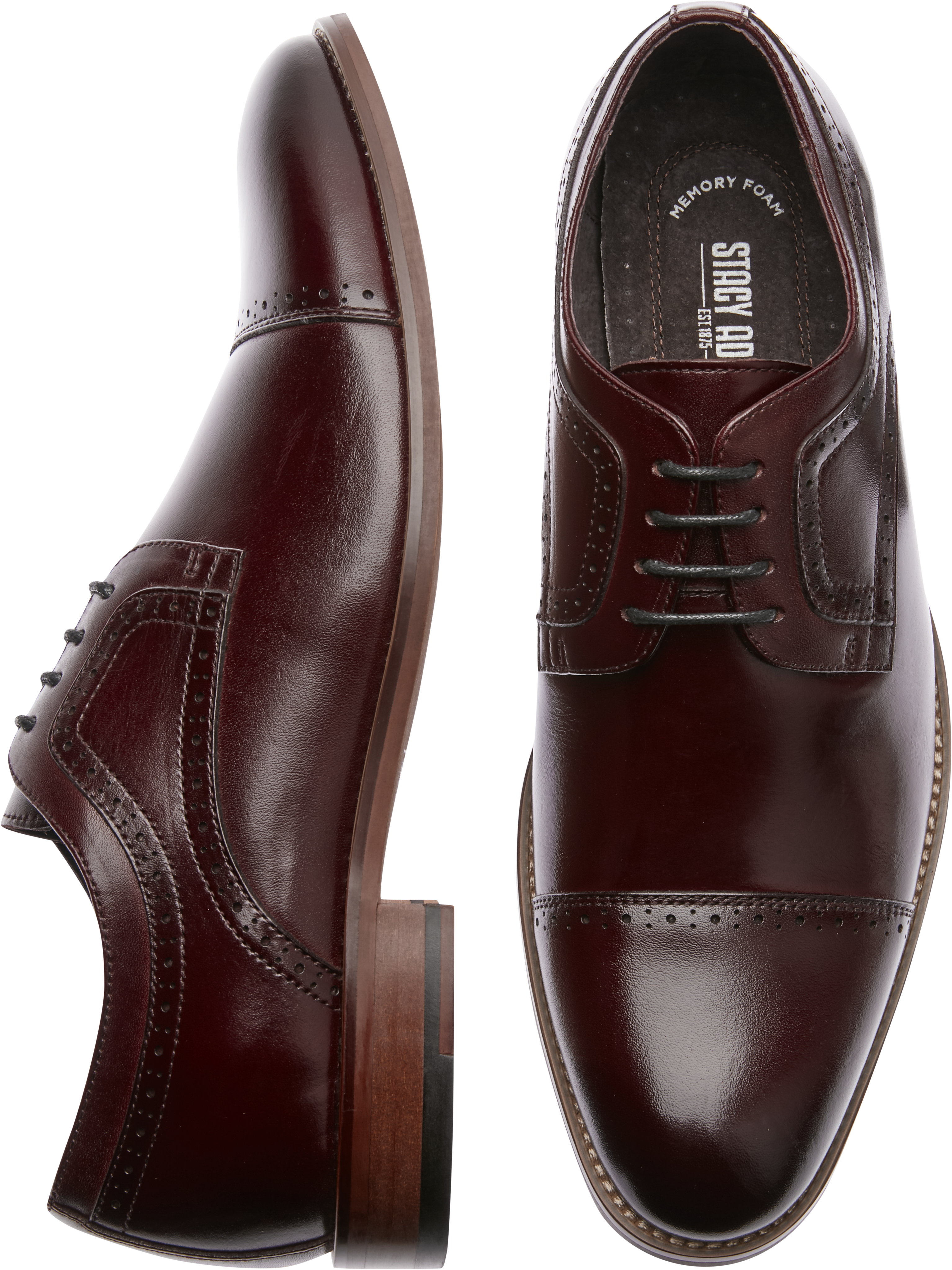 Stacy adams burgundy store shoes